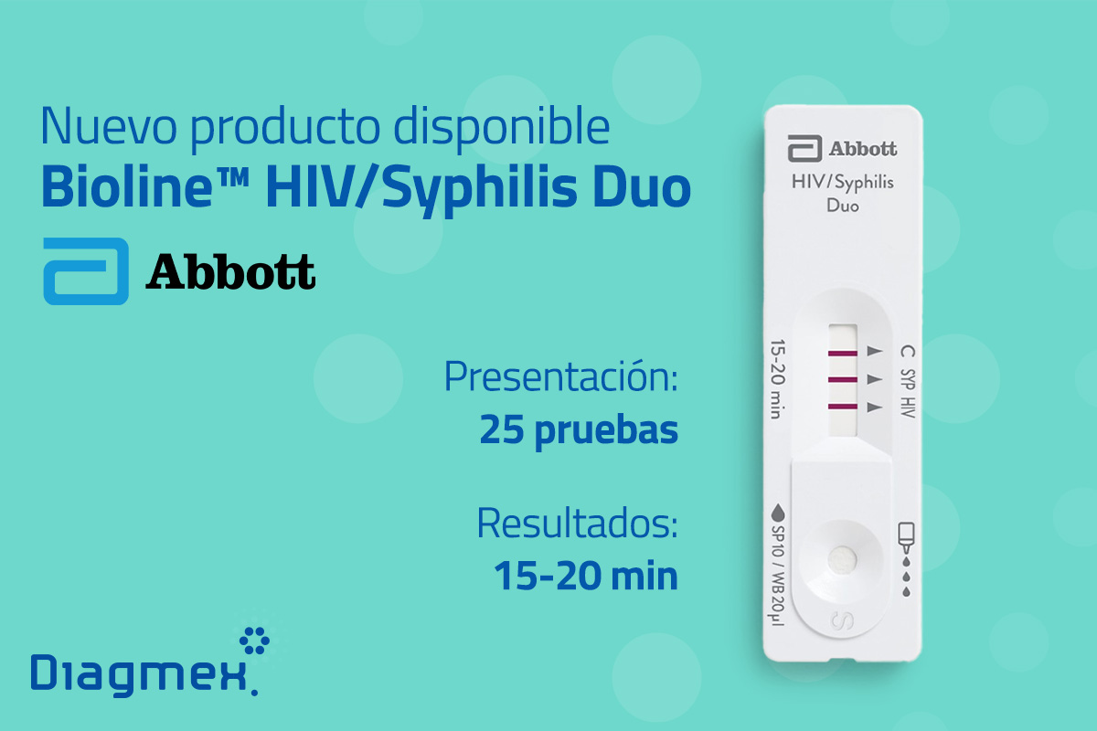 Descubre la nueva prueba Bioline™ HIV/Syphilis Duo: Innovación en Diagnóstico en una sola prueba.